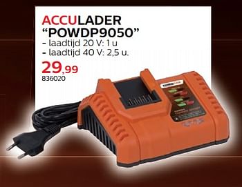 Promoties Powerplus acculader powdp9050 - Powerplus - Geldig van 28/03/2018 tot 30/06/2018 bij Hubo