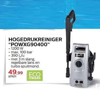 Promotions Powerplus hogedrukreiniger powxg90400 - Powerplus - Valide de 28/03/2018 à 30/06/2018 chez Hubo