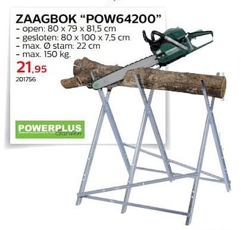 Promotions Powerplus zaagbok pow64200 - Powerplus - Valide de 28/03/2018 à 30/06/2018 chez Hubo