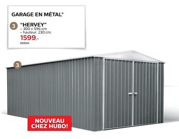 Promotions Garage en métal hervey - Absco - Valide de 28/03/2018 à 30/06/2018 chez Hubo