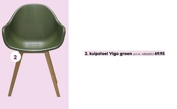Promotions Kuipstoel vigo groen - Royal Patio - Valide de 09/04/2018 à 31/05/2018 chez Blokker