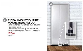Promotions Rideau moustiquaire magnétique s500 - Marque inconnue - Valide de 28/03/2018 à 30/06/2018 chez Hubo