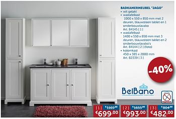 Promoties Badkamermeubel jago - Belbano - Geldig van 08/05/2018 tot 04/06/2018 bij Zelfbouwmarkt