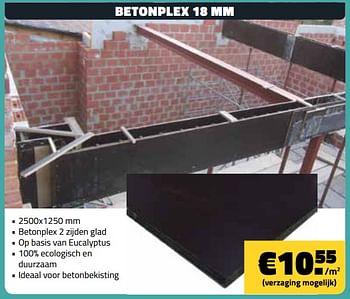 Promoties Betonplex - Huismerk - Bouwcenter Frans Vlaeminck - Geldig van 06/05/2018 tot 31/05/2018 bij Bouwcenter Frans Vlaeminck