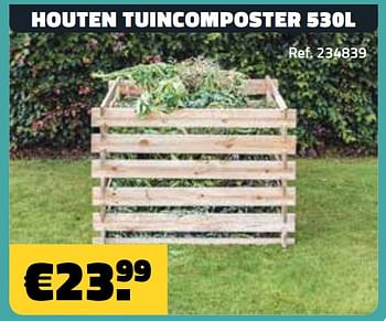 Promoties Houten tuincomposter - Huismerk - Bouwcenter Frans Vlaeminck - Geldig van 06/05/2018 tot 31/05/2018 bij Bouwcenter Frans Vlaeminck