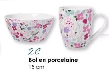 Promotions Bol en porcelaine - Produit Maison - E.Leclerc - Valide de 18/03/2018 à 31/08/2018 chez E.Leclerc