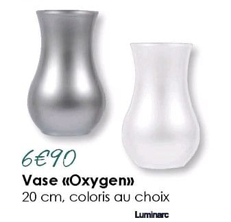 Promotions Vase oxygen - Produit Maison - E.Leclerc - Valide de 18/03/2018 à 31/08/2018 chez E.Leclerc