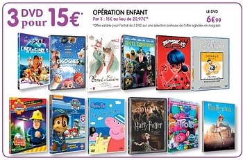 Promotions Opération enfant dvd - Produit Maison - E.Leclerc - Valide de 04/04/2018 à 09/06/2019 chez E.Leclerc
