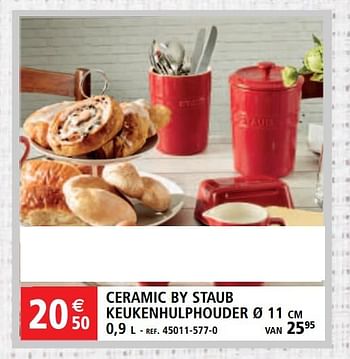 Promoties Ceramic by staub keukenhulphouder - Staub - Geldig van 27/04/2018 tot 15/05/2018 bij ShopWillems