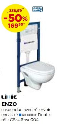 Promoties Linie enzo sets de toilettes suspendues - Linie - Geldig van 29/04/2018 tot 26/05/2018 bij X2O