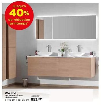 Promoties Balmani davinci collection de meubles davinci armoire colonne chêne vieilli - Balmani - Geldig van 29/04/2018 tot 26/05/2018 bij X2O