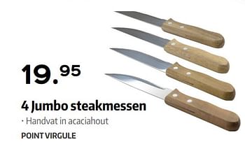 Promoties 4 jumbo steakmessen - Point-Virgule - Geldig van 27/04/2018 tot 31/05/2018 bij ShopWillems