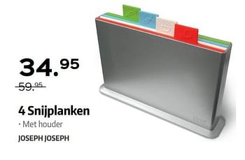 Promoties 4 snijplanken - Joseph Joseph - Geldig van 27/04/2018 tot 31/05/2018 bij ShopWillems