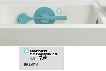 Promoties Afwasborstel met zuignaphouder - Brabantia - Geldig van 27/04/2018 tot 31/05/2018 bij ShopWillems