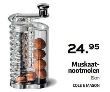 Promoties Muskaatnootmolen - Cole & Mason - Geldig van 27/04/2018 tot 31/05/2018 bij ShopWillems