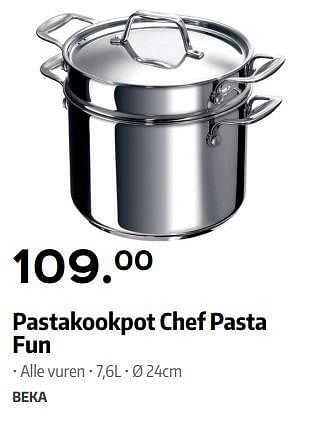 Frustratie handel vervorming Beka Pastakookpot chef pasta fun - Promotie bij ShopWillems