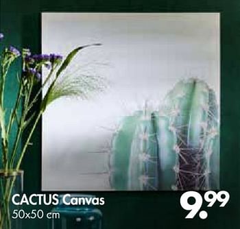 Promotions Cactus canvas - Produit maison - Casa - Valide de 30/04/2018 à 27/05/2018 chez Casa