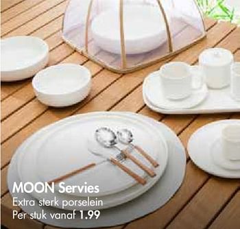 Promoties Moon servies extra sferk porselein - Huismerk - Casa - Geldig van 30/04/2018 tot 27/05/2018 bij Casa