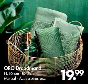 Promoties Oro draadmand - Huismerk - Casa - Geldig van 30/04/2018 tot 27/05/2018 bij Casa