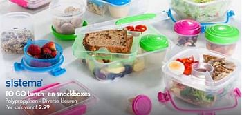 Promoties Sistema togo lunch - en snackboxes - Huismerk - Casa - Geldig van 30/04/2018 tot 27/05/2018 bij Casa