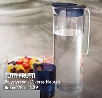 Promoties Tutti frutti beker - Huismerk - Casa - Geldig van 30/04/2018 tot 27/05/2018 bij Casa