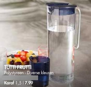 Promoties Tutti frutti karaf - Huismerk - Casa - Geldig van 30/04/2018 tot 27/05/2018 bij Casa