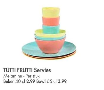 Promotions Tutti frutti servies beker - Produit maison - Casa - Valide de 30/04/2018 à 27/05/2018 chez Casa