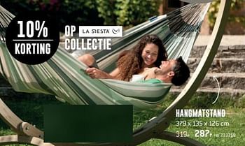 Promoties Hangmatstand - La Siesta - Geldig van 30/04/2018 tot 27/05/2018 bij Freetime