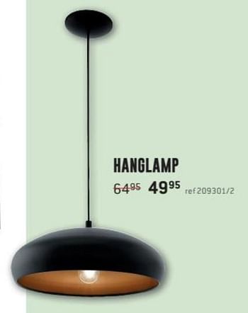 Promoties Hanglamp - Huismerk - Free Time - Geldig van 30/04/2018 tot 27/05/2018 bij Freetime