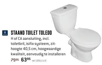 Promoties Staand toilet toledo - Van Marcke - Geldig van 30/04/2018 tot 27/05/2018 bij Freetime