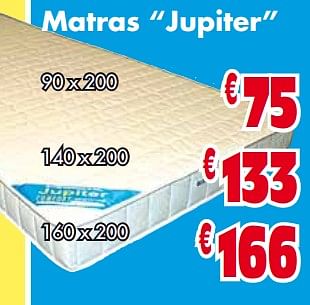 Promotions Matras jupiter - Produit maison - Budgetmeubelen - Valide de 01/05/2018 à 31/05/2018 chez Budget Meubelen