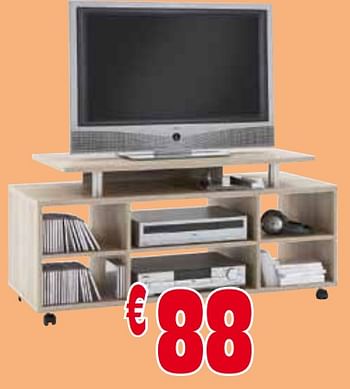Promoties Tv meubel - Huismerk - Budgetmeubelen - Geldig van 01/05/2018 tot 31/05/2018 bij Budget Meubelen