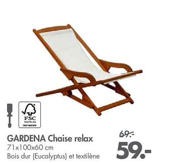 Promoties Gardena chaise relax - Gardena - Geldig van 30/04/2018 tot 27/05/2018 bij Casa