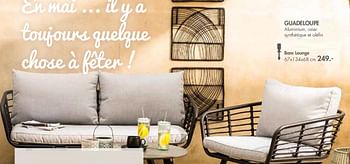 Promotions Guadeloupe banc lounge - Produit maison - Casa - Valide de 30/04/2018 à 27/05/2018 chez Casa