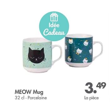 Promotions Meow mug - Produit maison - Casa - Valide de 30/04/2018 à 27/05/2018 chez Casa