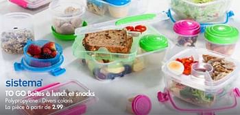 Promoties Sistema togo boites a lunch et snacks - Huismerk - Casa - Geldig van 30/04/2018 tot 27/05/2018 bij Casa