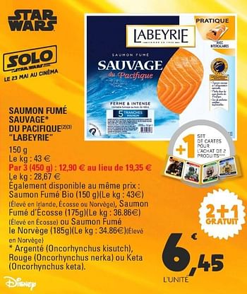 Saumon fumé sauvage du Pacifique LABEYRIE