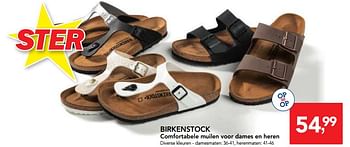 Promoties Birkenstock comfortabele muilen voor dames en heren - Birkenstock - Geldig van 09/05/2018 tot 22/05/2018 bij Makro