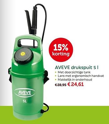 Promoties Aveve drukspuit - Huismerk - Aveve - Geldig van 08/05/2018 tot 19/05/2018 bij Aveve