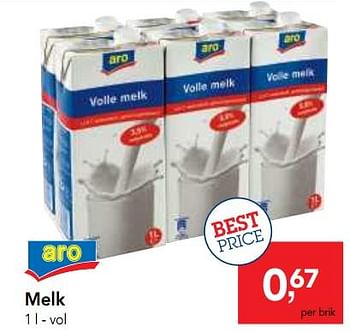 Promoties Aro melk vol - Artist & Co - Geldig van 09/05/2018 tot 22/05/2018 bij Makro