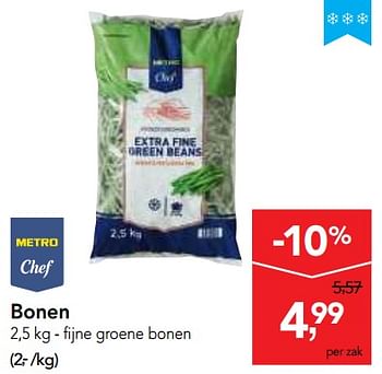 Promotions Chef fijne groene bonen - Produit maison - Makro - Valide de 09/05/2018 à 22/05/2018 chez Makro