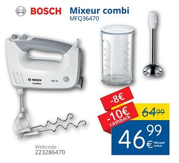 Promotions Bosch mixeur combi mfq36470 - Bosch - Valide de 01/05/2018 à 31/05/2018 chez Eldi