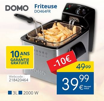 Promotions Domo friteuse do464fr - Domo elektro - Valide de 01/05/2018 à 31/05/2018 chez Eldi