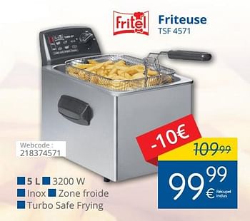 Promotions Fritel friteuse tsf 4571 - Fritel - Valide de 01/05/2018 à 31/05/2018 chez Eldi