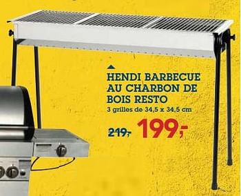 Promoties Hendi barbecue au charbon de bois resto - Hendi - Geldig van 09/05/2018 tot 22/05/2018 bij Makro