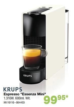 Promoties Krups espresso essenza mini - Krups - Geldig van 02/05/2018 tot 27/05/2018 bij Home & Co