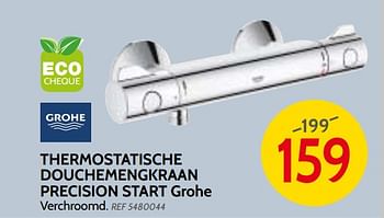 Promoties Thermostatische douchem engkraan precision start grohe - Grohe - Geldig van 09/05/2018 tot 28/05/2018 bij BricoPlanit