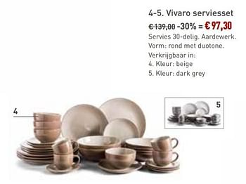 Promoties Vivaro serviesset - Bristol - Geldig van 22/04/2018 tot 26/05/2018 bij Overstock