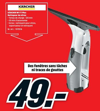 Instrument strike ambition Kärcher Kärcher wv 71 plus nettoyeur de vitres - En promotion chez Media  Markt