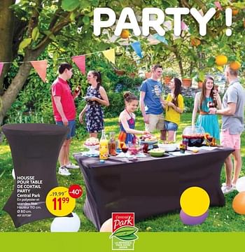 Promoties Housse pour table de coktail party central park - Central Park - Geldig van 09/05/2018 tot 28/05/2018 bij BricoPlanit
